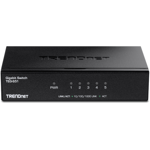 Bild von Trendnet TEG-S51 Netzwerk-Switch Unmanaged Gigabit Ethernet (10/100/1000) Schwarz