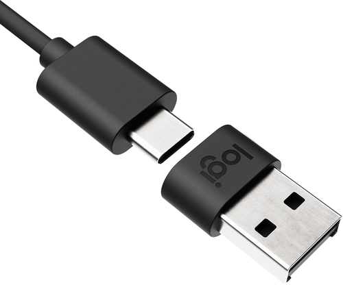 Bild von Logitech 989-000982 Kabeladapter USB C USB A Graphit