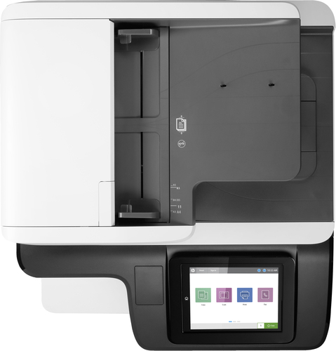 Bild von HP Color LaserJet Enterprise Flow MFP M776z, Drucken, Kopieren, Scannen und Faxen, Drucken über den USB-Anschluss vorn