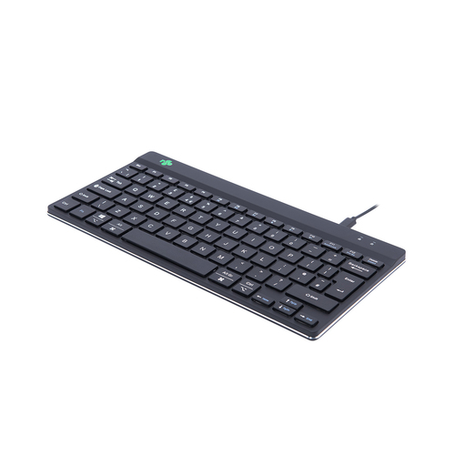 Bild von R-Go Tools Ergonomische Tastatur R-Go Compact Break, kompakte Tastatur mit Pausensoftware, QWERTY (UK), Kabelgebunden, Schwarz