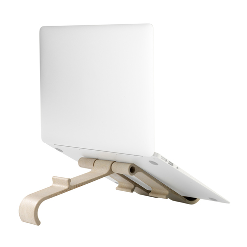Bild von R-Go Tools Biobased R-Go Treepod Tabletständer und Laptopständer, verstellbar, weiß