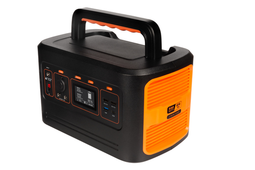 Bild von Xtorm XP500 Portable Power Station 500, AC-Ausgang, USB-C, USB, Quick Charge 3.0, Ausgang für Autoladegerät, DC-Ausgänge, div. Kabel, Schwarz/Orange