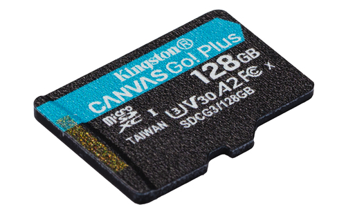 Bild von Kingston Technology 128GB microSDXC Canvas Go Plus 170R A2 U3 V30 Speicherkarte + Adapter