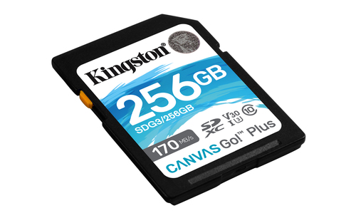 Bild von Kingston Technology 256GB SDXC Canvas Go Plus 170R C10 UHS-I U3 V30