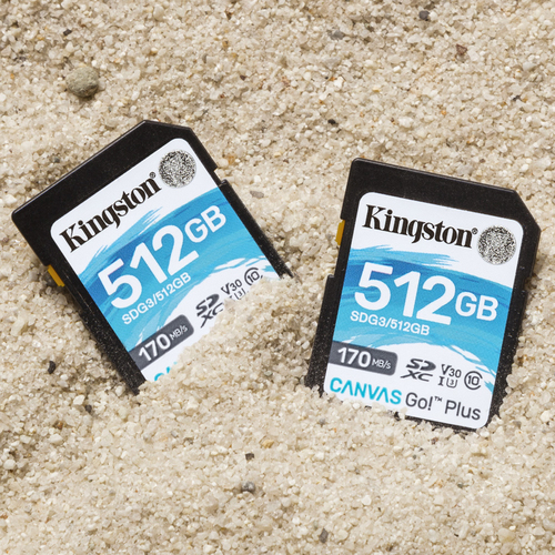 Bild von Kingston Technology 512GB SDXC Canvas Go Plus 170R C10 UHS-I U3 V30