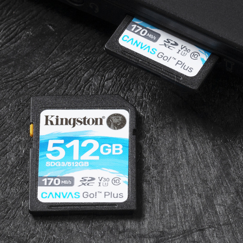 Bild von Kingston Technology 512GB SDXC Canvas Go Plus 170R C10 UHS-I U3 V30