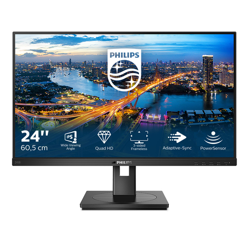 Bild von Philips B Line 245B1/00 LED display 60,5 cm (23.8&quot;) 2560 x 1440 Pixel Quad HD Schwarz