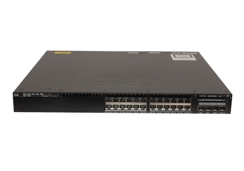 Bild von Cisco Catalyst WS-C3650-24PD-S Netzwerk-Switch Managed L3 Gigabit Ethernet (10/100/1000) Power over Ethernet (PoE) 1U Schwarz