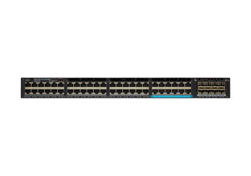 Bild von Cisco Catalyst WS-C3650-48TS-L Netzwerk-Switch Managed L3 Gigabit Ethernet (10/100/1000) 1U Schwarz