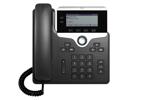 Bild von Cisco 7821 IP-Telefon Schwarz, Silber 2 Zeilen