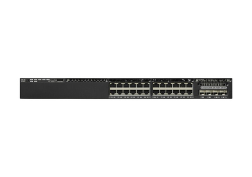 Bild von Cisco Catalyst WS-C3650-24PS-L Netzwerk-Switch Managed L3 Gigabit Ethernet (10/100/1000) Power over Ethernet (PoE) 1U Schwarz