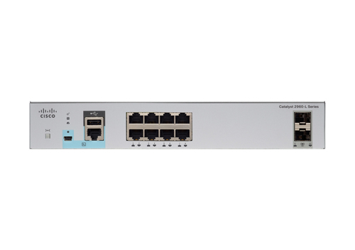 Bild von Cisco WS-C2960L-8TS-LL Netzwerk-Switch Managed L2 Gigabit Ethernet (10/100/1000) 1U Grau