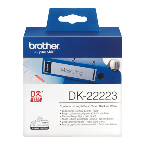 Bild von Brother DK-22223 Druckeretikett Weiß