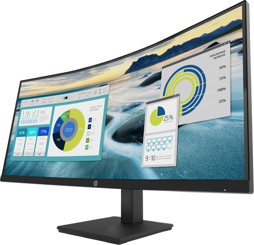 Bild von HP P34hc G4 Computerbildschirm 86,4 cm (34&quot;) 3440 x 1440 Pixel Quad HD LED Schwarz