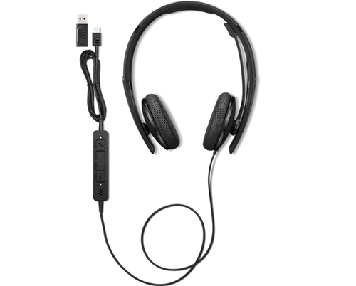 Bild von Lenovo 4XD1M39028 Kopfhörer & Headset Kabelgebunden Kopfband USB Typ-C Schwarz