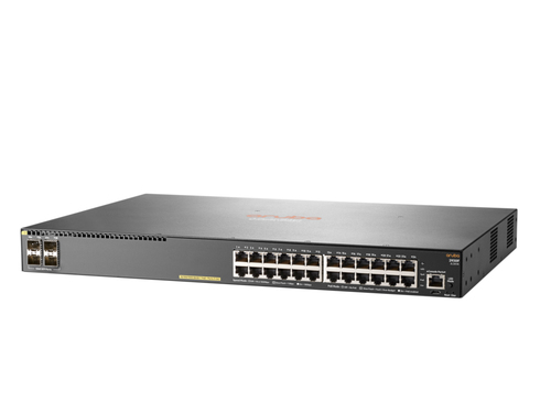 Bild von HPE Aruba 2930F 24G PoE+ 4SFP Managed L3 Gigabit Ethernet (10/100/1000) Power over Ethernet (PoE) 1U Grau