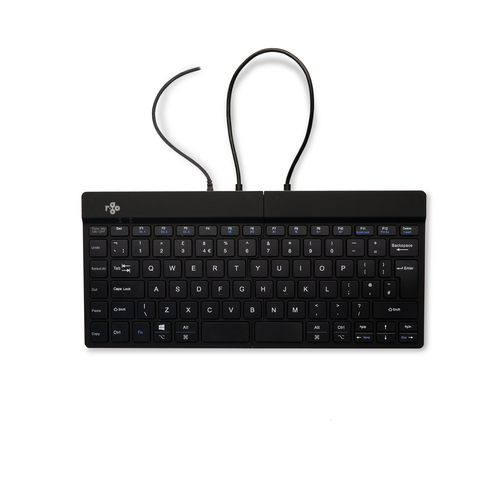 Bild von R-Go Tools Ergonomische Tastatur R-Go Split Break v2 mit Pausensoftware, geteilte Tastatur, QWERTY (UK), Kabelgebunden, Schwarz