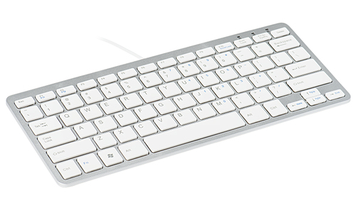 Bild von R-Go Tools Ergonomische Tastatur R-Go Compact, flaches Design, Mini-Tastatur, QWERTY (US), verkabelt, schwarz