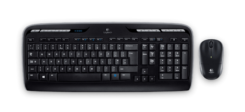 Bild von Logitech Wireless Combo MK330 Tastatur Maus enthalten Universal USB Griechisch Schwarz