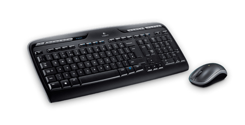 Bild von Logitech Wireless Combo MK330 Tastatur Maus enthalten Universal USB Griechisch Schwarz