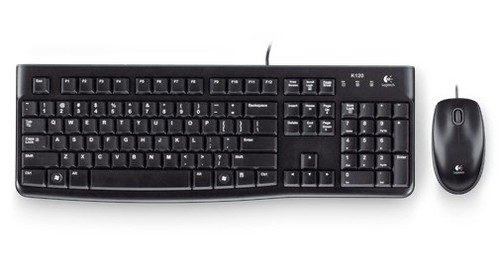 Bild von Logitech Desktop MK120 Tastatur Maus enthalten USB Griechisch Schwarz