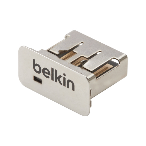 Bild von Belkin F1DNUSB-BLK10 Schnittstellenblockierung USB Typ-A Schwarz, Silber 10 Stück(e)