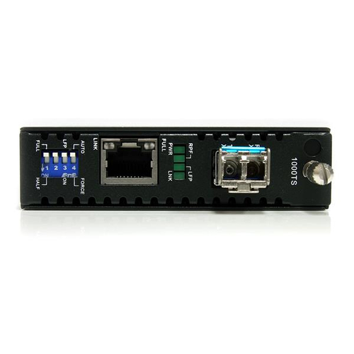 Bild von StarTech.com Gigabit Ethernet Single Mode LWL / Glasfaser LC Medienkonverter 40 km