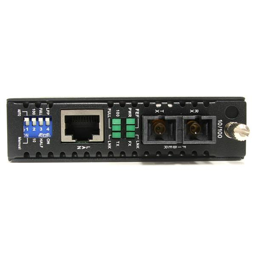 Bild von StarTech.com 10/100 Mbit/s Ethernet Single Mode LWL / Glasfaser SC Medienkonverter 30 km