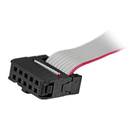 Bild von StarTech.com 9-pin seriell Stecker auf 10-pin Mainboard Header LP Slotblech