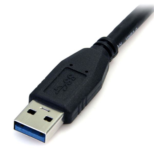 Bild von StarTech.com 0,5m USB 3.0 A auf Micro B Kabel - St/St - Schwarz