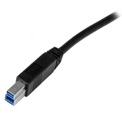 Bild von StarTech.com 1m zertifiziertes USB 3.0 SuperSpeed Kabel A auf B - Schwarz