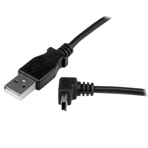 Bild von StarTech.com 1m USB auf Mini USB Anschlusskabel gewinkelt - USB A zu Mini B Kabel