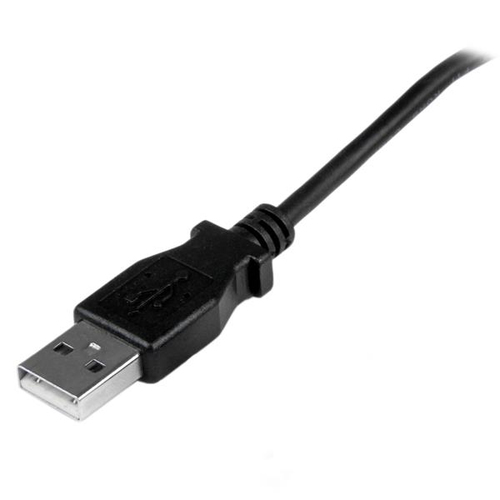 Bild von StarTech.com 1m USB 2.0 A auf Micro USB B Kabel aufwärtsgewinkelt -Schwarz