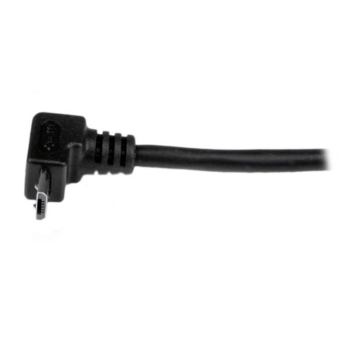 Bild von StarTech.com 1m USB 2.0 A auf Micro USB B Kabel aufwärtsgewinkelt -Schwarz