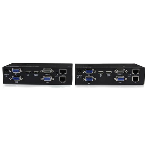 Bild von StarTech.com USB Dual VGA KVM Verlängerung bis zu 200m - KVM Extender über Cat5 UTP Netzwerkkabel