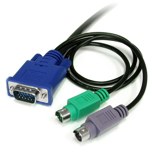 Bild von StarTech.com 1,8m 3-in-1 PS/2 VGA KVM Kabel