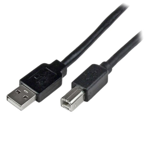 Bild von StarTech.com 20m aktives USB 2.0 A auf B Kabel - Stecker/Stecker