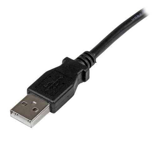 Bild von StarTech.com 1m USB 2.0 A auf B Kabel links gewinkelt - St/St