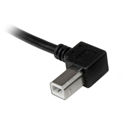 Bild von StarTech.com 1m USB 2.0 A auf B Kabel links gewinkelt - St/St