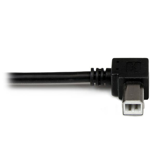 Bild von StarTech.com 1m USB 2.0 A auf B Kabel links gewinkelt - St/St