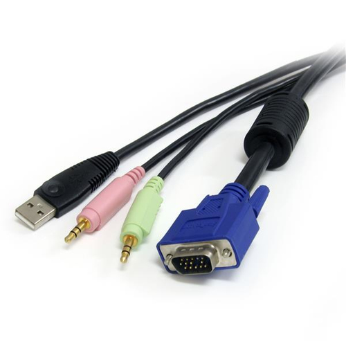 Bild von StarTech.com 1,8m 4-in-1 USB VGA KVM Kabel mit Audio