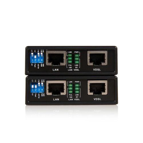 Bild von StarTech.com Ethernet Extender Kit VDSL2 - Lan Netwerk Extender 10/100 Mbits/s bis zu 1 km