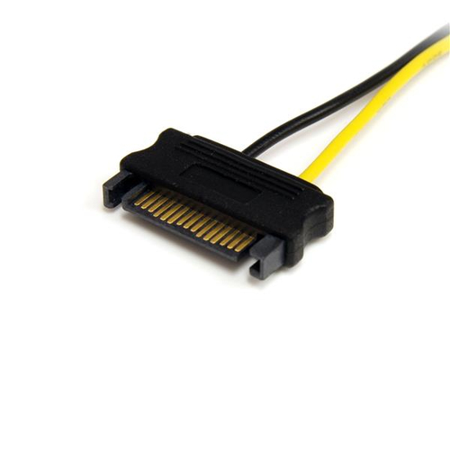 Bild von StarTech.com 15cm SATA Strom auf 8 pin PCI Express Grafikkarten Stromkabel - PCIe Y-Kabel Adapter