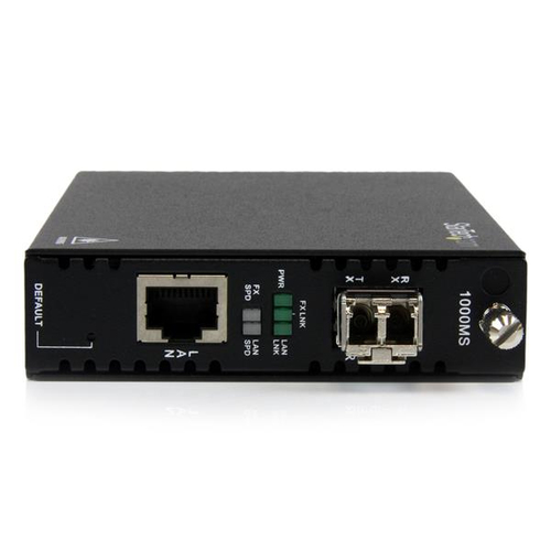 Bild von StarTech.com OAM Gigabit Ethernet LWL / Glasfaser LC Medienkonverter bis 550m - 802.3ah konform