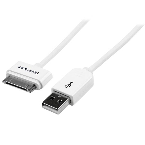 Bild von StarTech.com 1m USB iPhone / iPad und iPod Ladekabel - USB auf Apple Dock Datenkabel - Weiß