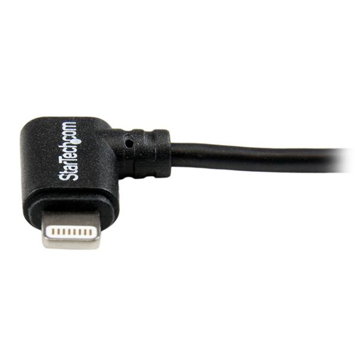 Bild von StarTech.com 2m USB auf Apple 8-pin Lightning Kabel gewinkelt für iPhone / iPod / iPad - Schwarz