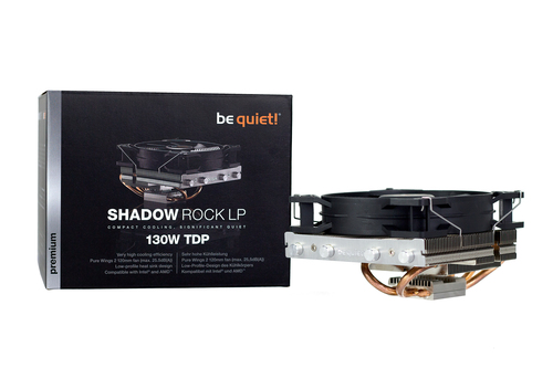 Bild von be quiet! Shadow Rock LP Prozessor Kühler 12 cm Schwarz, Kupfer, Silber