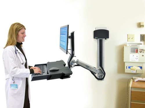 Bild von Ergotron StyleView Sit-Stand Combo System with Worksurface 61 cm (24 Zoll)
