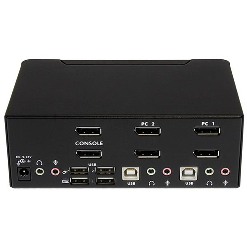 Bild von StarTech.com 2 Port DisplayPort Dual Monitor KVM Switch - 4K 60Hz