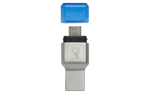 Bild von Kingston Technology MobileLite Duo 3C Kartenleser USB 3.2 Gen 1 (3.1 Gen 1) Type-A/Type-C Blau, Silber